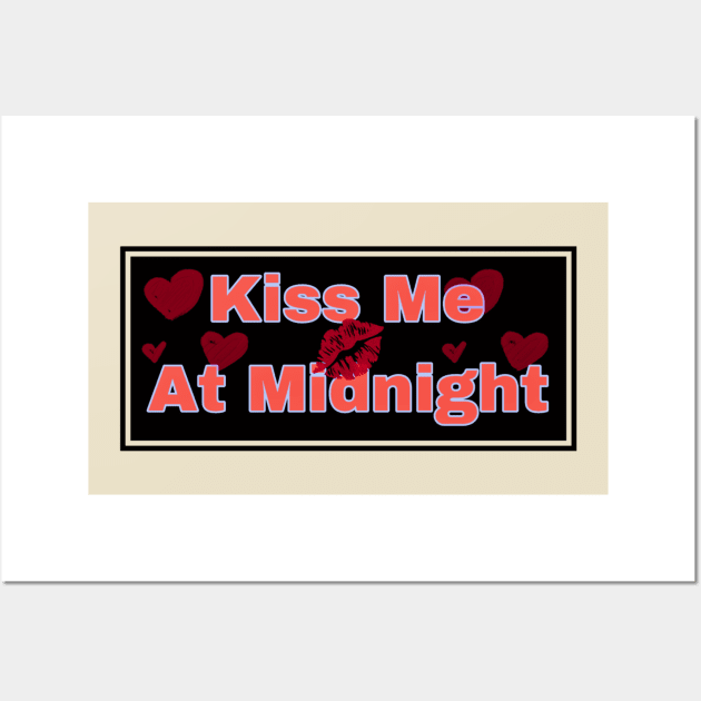 kiss me at midnight Wall Art by ZIID ETERNITY